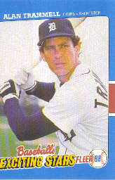 1988 Fleer Exciting Stars Baseball Cards       042      Alan Trammell